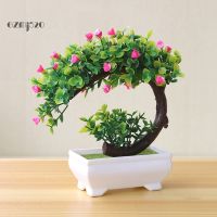 kqmgqo Artificial Everlasting Plastic Lifelike Potted for