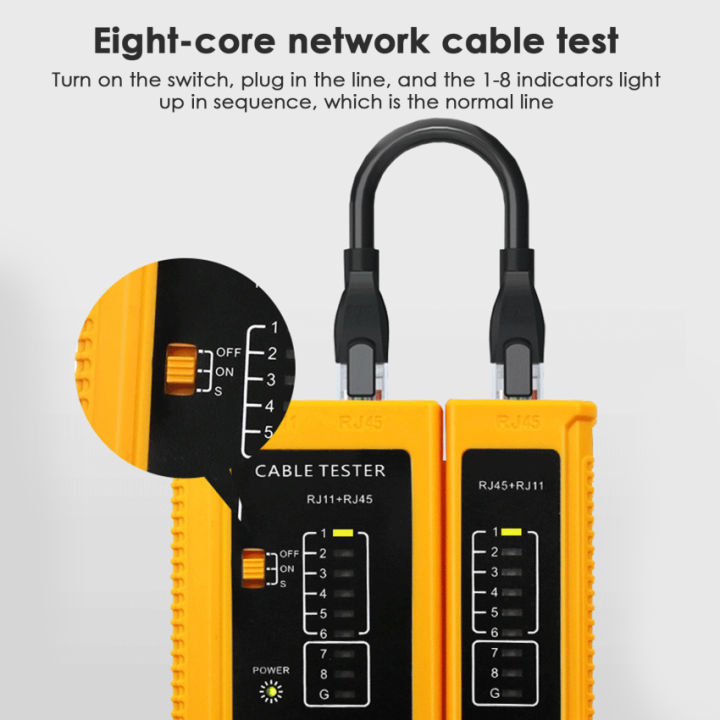 เครื่องทดสอบสายแลน-rj45เครื่องทดสอบสายเคเบิลเครือข่าย-rj12-rj11-cat5เครื่องทดสอบสายแลน-utp-เครื่องมือสร้างเครือข่ายการซ่อมเครือข่าย