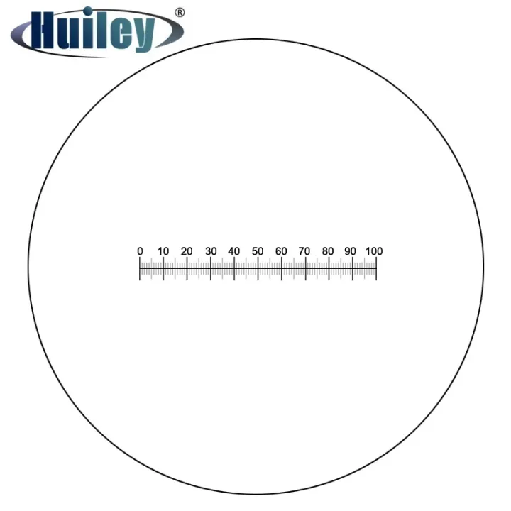 Eyepiece Micrometer X=10 Scale Ruler 100 Graticule Calibration Ocular