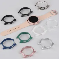 (ร้อน) กรณีสำหรับ Samsung Galaxy Watch 4คลาสสิก46มิลลิเมตร42มิลลิเมตรนาฬิกาปก PC เคลือบกรณีป้องกันกันชนเชลล์ Galaxy Watch 4 44มิลลิเมตร40มิลลิเมตร