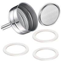 3-Cup Moka Coffee Machine Replacement Funnel Kits Compatible for Moka Express,with Aluminum Replacement Funnel