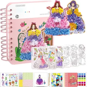 BEARUN 3D Coloring Puzzle Set Arts and Crafts for Girls and Boys Age 6 7 8 9 10 11 12 Year Old Fun Educational Painting Crafts Kit with Supplies