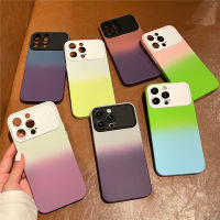 เคสนิ่มสำหรับ IPhone 11 12 13 14 Pro Max เคส7 8 Plus XR XS ป้องกันเลนส์แม็กซ์เคสโทรศัพท์ซิลิโคนไล่ระดับสีเคสโทรศัพท์กันกระแทก