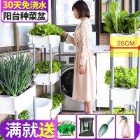 [COD] Multi-layer combination vegetable three-dimensional self-absorbing lazy family balcony planting rectangular plastic green plant