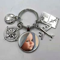 【CW】☞❉❏  photo pendant keychain for your baby and dad love a gift family members