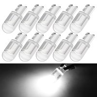 10 PCS Car LED Bulb T10 W5W 194 Signal Light COB 12V 7000K White Auto Interior Dome Door Maps Reading Trunk License Plate Lamps Ceiling Lights