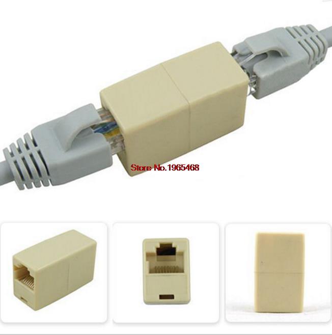 worth-buy-10ชิ้นเครือข่าย-rj45-cat5ปลั๊กเชื่อมอะแดปเตอร์ตัวขยายตัวเชื่อมต่อสาย-lan-ใหม่