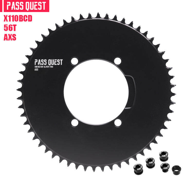 pass-quest-110bcd-flat-top-axs-chainring-แคบกว้างฟัน48t-58t-road-bike-chainwheel-ปิดแผ่นสำหรับ-sram-12spee-axs-crankset