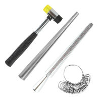 Tool 4sets Measuring Mandrel Jewelry Standard Sizer Finger