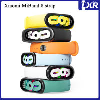 สายรัดข้อมือยางสำหรับ Mi Band 8สายอุปกรณ์ NFC สายรัดข้อมือสมาร์ทวอทช์สปอร์ตซิลิโคนสาย Xiaomi MiBand 8