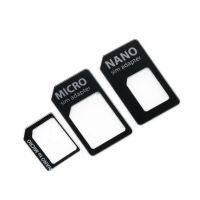 (Bishop Belle)อะแดปเตอร์ SIM MICROSIM 3 In 1สำหรับ Nano SIM ถึง Micro Standard สำหรับ iPhone 5 5G 5th