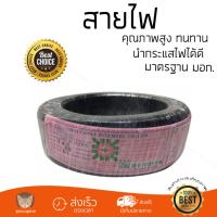 สายไฟ สายไฟฟ้า คุณภาพสูง  สายไฟ THW60227IEC01 NATION 1x4SQ.MM50M ดำ  NATION  THW 1x4 SQ.MM 50M BL นำกระแสไฟได้ดี ทนทาน รองรับมาตรฐาน มอก. Electrical Wires จัดส่งฟรี Kerry ทั่วประเทศ