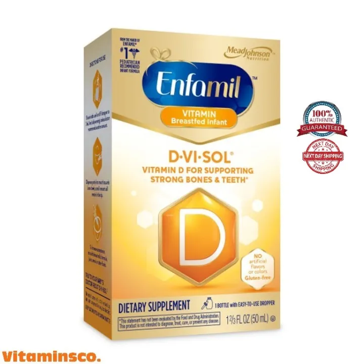 Enfamil Vitamin D Supplement Drops for Breastfed Infants, Gluten Free