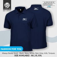 HOT ●❍ Mizuno เสื้อยืดโปโล คอปก พิมพ์ลายโลโก้ สุดเท่