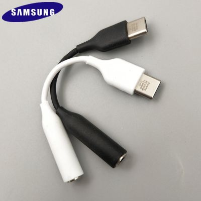 Samsung S23 S22อัลตร้า A73ของแท้,อะแดปเตอร์สายสัญญาณ USB C ถึง3.5มม. A53สายสัญญาณเสียงอะแดปเตอร์หูฟังอุปกรณ์เสริมสำหรับ Galaxy Z Fold 2 3 4 A90
