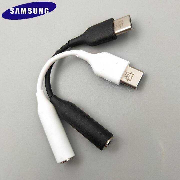 [A CUTE]☃ Original Samsung S23 S22 Ultra A73 A53 5G USB Type C To 3.5mm