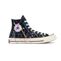 [สินค้าลิขสิทธิ์] CONVERSE CHUCK TAYLOR 1970s ARCHIVE PAINT SPLATTER PRINT HI BLACK/HYPER MAGENTA // CHUCK70s