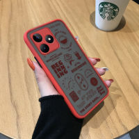 เคสสำหรับ Realme C53 Realme Narzo N53 Creative โปสเตอร์นาฬิกาโปร่งใสกันกระแทกเคสใส่โทรศัพท์คลุมทั้งหมดเคสป้องกันกล้อง