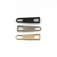 ☾❈❐ 2pcs Metal Zipper Puller Repair Kits Slider Puller Instant Zipper Head Replacement For Broken Buckle Travel Bag Suitcase Garment