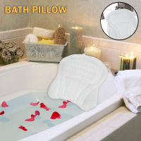 SPA Bath Pillow with Suction Cups Neck and Back Support Headrest Pillow Thickened for Home Hot Tub Bathroom Cushion Accersories