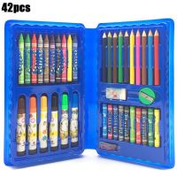 ปากกาสีน้ำดินสอสีสีขนาดใหญ่พร้อมกระดานวาดภาพชุดวาดรูปชุดระบายสีของเล่นสำหรับเด็ก