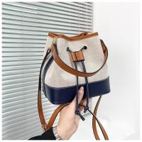 PU Leather Women Designer Handbags 2021 New Girl Shopper Purse Fashion Casual Korean Style Color Block Bucket Bag Crossbody Bags