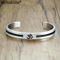 Kemstone 8MM Simple Stainless Steel Enamel Cuff Bangle celets Mens Jewelry Gifts