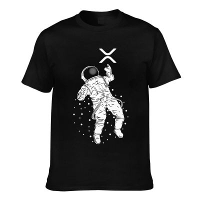 Top Selling Cotton Humor Ripple Xrp Astronaut To The Moxrp Coin Crypto Wallets Xrp Vintage T-Shirt