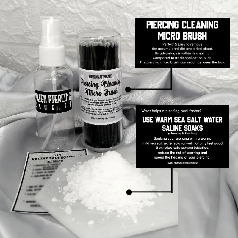 Difference Between Sea Salt And Table For Cleaning Piercings