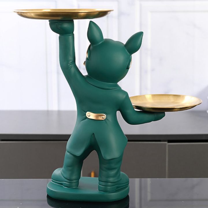 bulldog-statue-room-interior-decoration-animal-sculpture-home-decor-with-2-metal-tray-bulldog-figurines-table-ornament