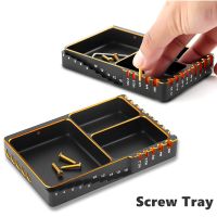 ISFRIDAY Screw Tray Nut Gasket Storage Length Size Welding Tool For RC Car Boat Model Screw Length Size Measurement Plate