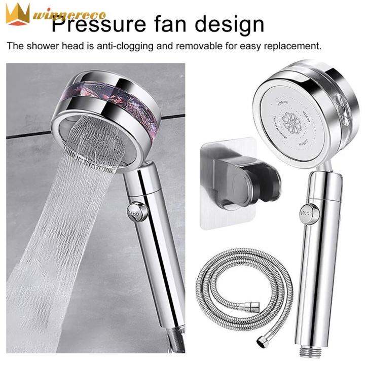 Handheld Shower HeadBathroom Water Saving Rainfall Pressure Increase Showerhead for Best SPA