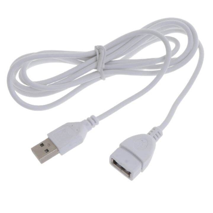 【Ready Stock】 5ft White USB Extension Cables USB 2.0 Type A Male to A
