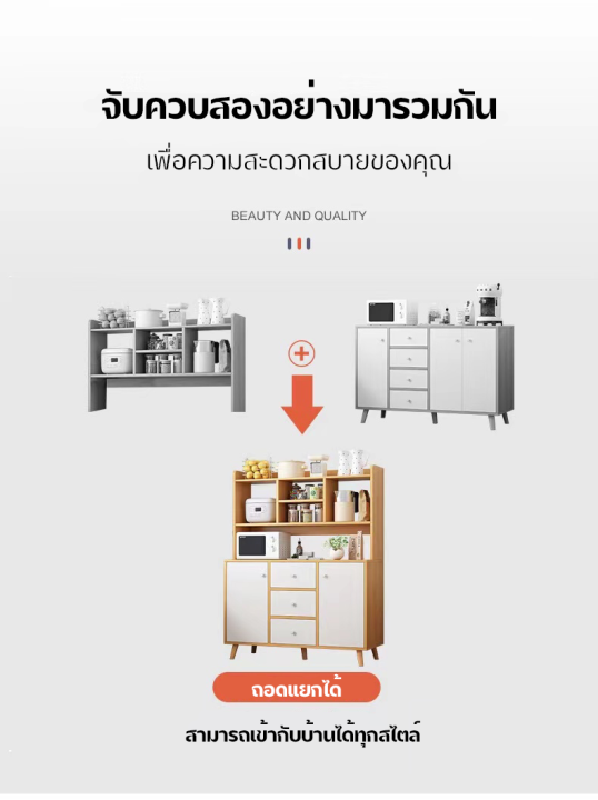 ตู้เก็บของอเนกประสงค์-ชั้นวางของในครัว-ตู้วางของในห้องครัว-ตู้วางไมโครเวฟ-ช่วยประหยัดพื้นที่-ดีไซด์ทันสมัย