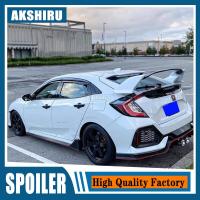 ประเภท-R สไตล์สำหรับ Honda Civic Hatchback 2017 2018 2019 2020ท้ายรถเอบีเอสสปอยเลอร์รถยนต์สปอยเลอร์อุปกรณ์ปีกด้านหลังตัวรถรถยนต์