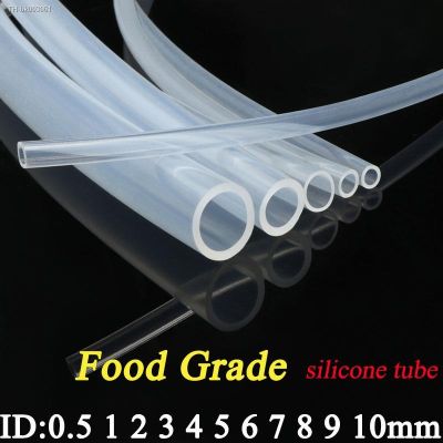 ❏❁□ 1 Meter Food Grade Clear Transparent Silicone Rubber Hose ID 0.51 2 3 4 5 6 7 8 9 10 mm O.D Flexible Nontoxic Silicone Tube