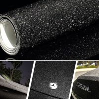 Car Styling black Glitter Diamond Shiny Vinyl Films Wrap For Car Body Car Sticker Auto decoration motorcycle decal Bumper Stickers  Decals Magnets