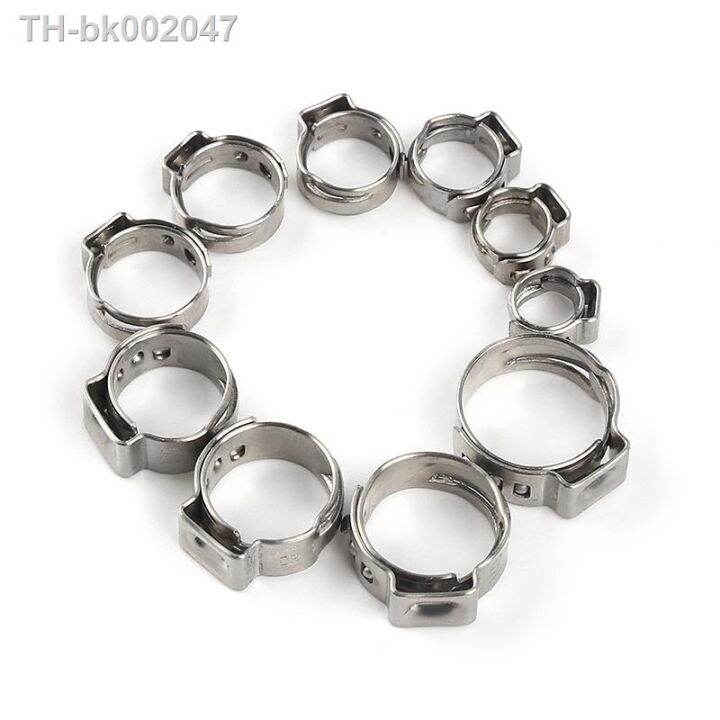 45-80-100-140pcs-single-ear-stepless-hose-clamps-304-stainless-steel-hose-clamps-cinch-clamp-rings-for-sealing-kinds-with-box