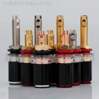 【CW】♧۩  4PCS BA1104/BP1112  pure copper/Rhodium Plated/Gold Plated HIFI Amplifier Terminal Binding Socket 45mm