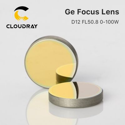 Cloudray High Quality Ge Focusing Lens for CO2 Laser Engraving Cutting Machine DIa. 12mm Focal 50.8mm 2" Free Shipping