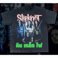 มีสินค้า Slipknot หิน เหล็ก ไฟ ร็อค-Bootleg T-Shirt