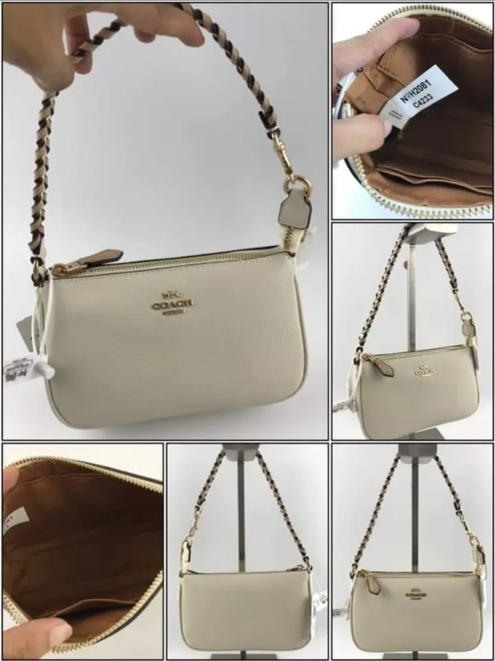 Coach C4233 Nolita 19 With Whipstitch Pebble Leather Women's Shoulder Bag -  Chalk, Women's Fashion, Bags & Wallets, Shoulder Bags on Carousell