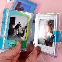 XINYANNI Mini 3นิ้วทนทานกากเพชรโปร่งใสธุรกิจโฟโต้การ์ดที่ใส่กระเป๋าใส่บัตรหนังสือเก็บอัลบั้มรูป