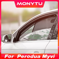 ที่บังแดดรถแม่เหล็กสำหรับ Perodua Myvi 2022-2018ม่านบังแดดหน้าต่างรถยนต์ป้องกันรังสียูวีตาข่ายฤดูร้อนที่คลุมกันแดดอุปกรณ์ตกแต่งภายในรถยนต์