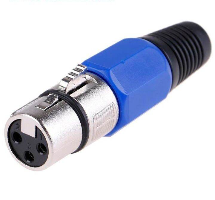 XLR 3 Pin Female MIC Jack Plug Audio Microphone Cable Connector Lazada PH