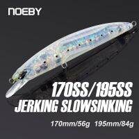 NOEBY ปลา Minnow แบบจมช้า170Mm 56G 195Mm 84G เหยื่อปลอมเหยื่อล่อปลา Trolling สำหรับ GT Tuna Sea เหยื่อล่อปลา