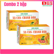 Combo 2 Hộp Viên Ngậm Xạ Can, Chanh Đào Dùng Cho Người Ho Khan