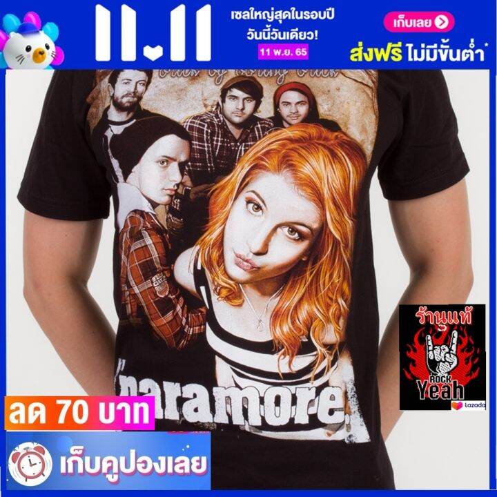 เสื้อวง-paramore-เสื้อวินเทจ-ผ้าร้อยแท้-พาร์อะมอร์-ไซส์ยุโรป-rdm1065