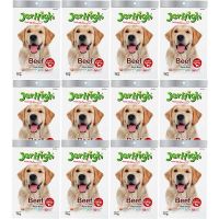 Jerhigh Beef Flavor Dog Treat 70g (12 bags) ขนมสุนัข เจอร์ไฮ รส เนื้อ 70 กรัม (12 ห่อ)