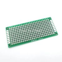 10PCS 3X7cm 3*7cm Double Side Prototype pcb Breadboard Universal for Arduino 1.6mm2.54mm Practice DIY Electronic Kit Tinned WATTY Electronics